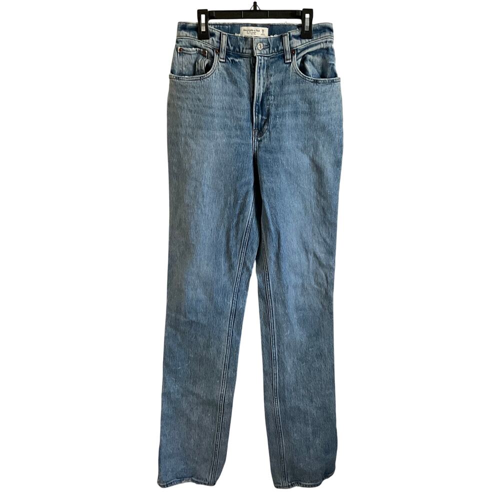 Abercrombie & Fitch Curve Love The 90’s Straight Ultra High Rise Jeans 2L